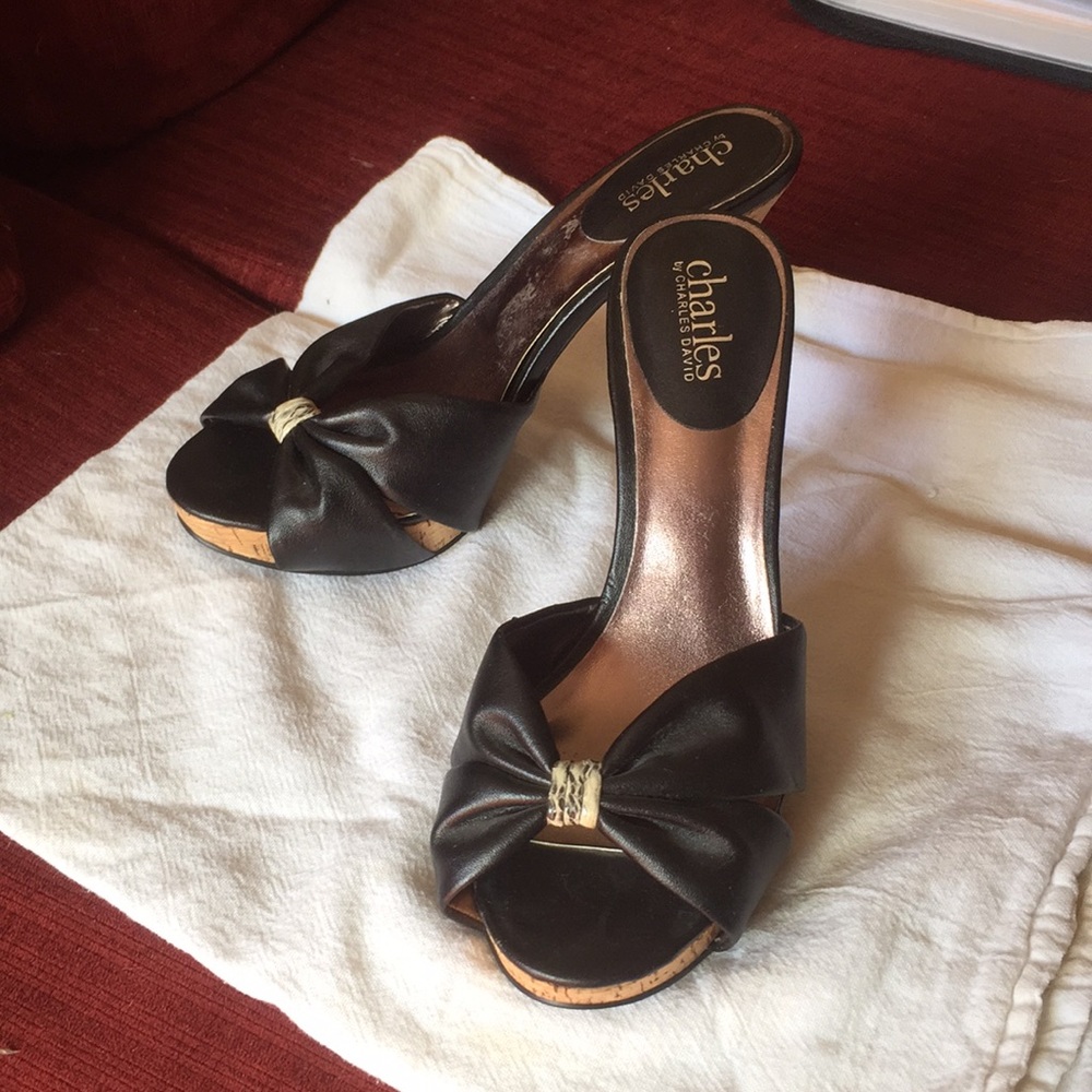 Charles by Charles David cork/snake/black  slings
